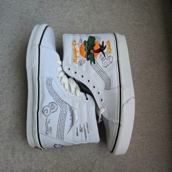 Vans Cobra Kai Miyagi Do Women Size 9 Sk8 Hi White Reseda Okinawa 032026 - Picture 3 of 7